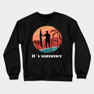 Surfing girl is the best windsurfing Crewneck Sweatshirt